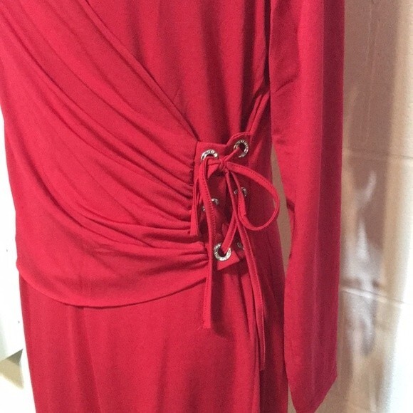Allure Corset Style Side Wrap Dress - NWT Med - Picture 4 of 7